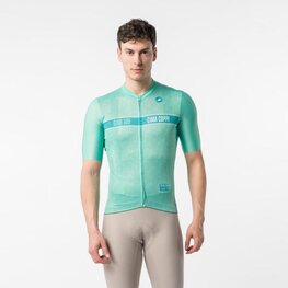 CASTELLI dres kratkih rukava - GIRO109 CIMA COPPI - zelena