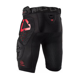 LEATT gaće sa štitnicima - IMPACT SHORTS 3DF 5.0 - crna/crvena