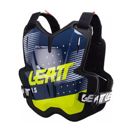 LEATT štitnik za leđa i prsa - CHEST PROTECTOR 1.5 TORQUE - crna/plava/žuta