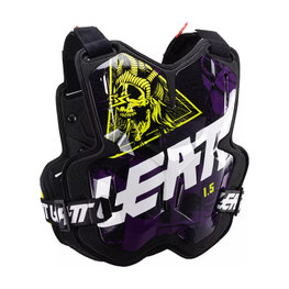 LEATT štitnik za leđa i prsa - CHEST PROTECTOR 1.5 TORQUE - crna/žuta/bijela