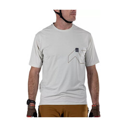 LEATT dres kratkih rukava - MTB TRAIL 1.0 X-FLOW - siva