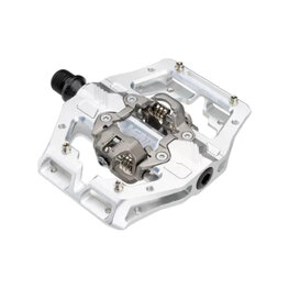LEATT pedali - GRAVITY 6.0 CLIP-IN - srebrna