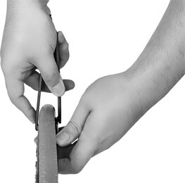 SUPER B poluga za montiranje - TIRE LEVER TB-TL08 - narančasta