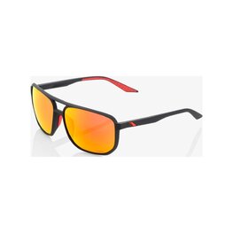 100% SPEEDLAB naočale - KONNOR AVIATOR SQUARE - crna/crvena