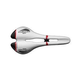 SELLE SAN MARCO sjedalo - ASPIDE OPEN-FIT RACING NARROW - bijela/crna/crvena