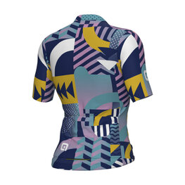 ALÉ dres kratkih rukava - PR-E GAMES - ružičasta/tirkizna/žuta