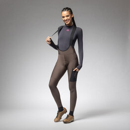 ALÉ duge hlače s tregerima - STONES CARGO 2.0 - smeđa