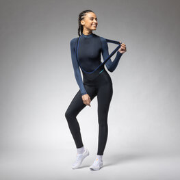 ALÉ duge hlače s tregerima - KLIMATIK K-ATMO 3.0 - crna