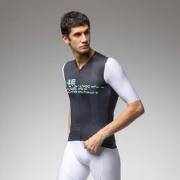 ALÉ dres kratkih rukava - PR-E MEGABYTE 2.0 - crna/bijela