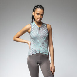 ALÉ dres bez rukava - PRAGMA SURFACE PR-E - svjetlozelena/smeđa