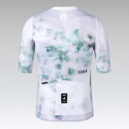 GOBIK dres kratkih rukava - ATTITUDE 2.0 - bijela/zelena