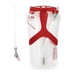 OSPREY mijeh za vodu - HYDRAULICS LT 1.5L RESERVOIR II - transparentna/crvena