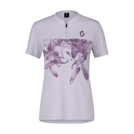 SCOTT dres kratkih rukava - TRAIL FLOW ZIP SS W - ljubičasta