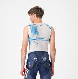 CASTELLI potkošulja - PRO MESH QUICK STEP 2025 - bijela/plava