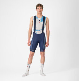 CASTELLI kratke hlače s tregerima - COMPETIZIONE 2 QUICK STEP 2025 - plava