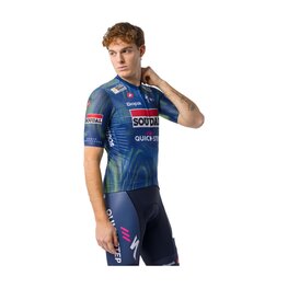 CASTELLI dres kratkih rukava - COMPETIZIONE 4 TEAM SOUDAL QUICK-STEP 2026 - plava/zelena