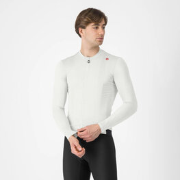 CASTELLI dres dugih rukava ljetni - ESPRESSO - bijela