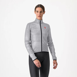 CASTELLI vodootporna jakna - SQUALL SHELL W - srebrna