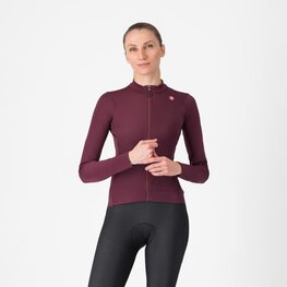 CASTELLI dres dugih rukava zimski - ESPRESSO THERMAL W LS - crvena