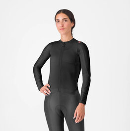 CASTELLI dres dugih rukava ljetni - ESPRESSO - crna