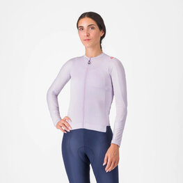 CASTELLI dres dugih rukava ljetni - ESPRESSO - ljubičasta