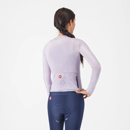 CASTELLI dres dugih rukava ljetni - ESPRESSO - ljubičasta