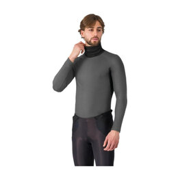 CASTELLI majica dugih rukava - FLANDERS 2 HIGH NECK - siva