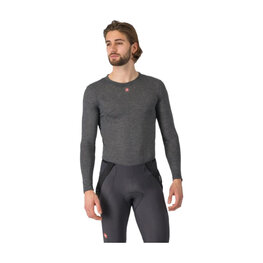 CASTELLI majica dugih rukava - MEDIO BASE LAYER - siva