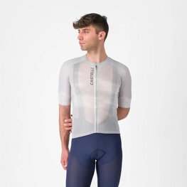 CASTELLI dres kratkih rukava - CLIMBER'S A/C - srebrna