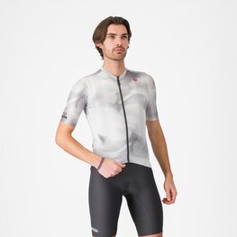 CASTELLI dres kratkih rukava - GIRO ESPRESSO - siva