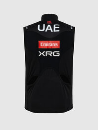 PISSEI prsluk - UAE TEAM EMIRATES - XRG 2025 OFFICIAL WATERPROOF - crna