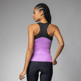 ALÉ dres bez rukava - COLOR BLOCK PRAGMA - ružičasta/crna