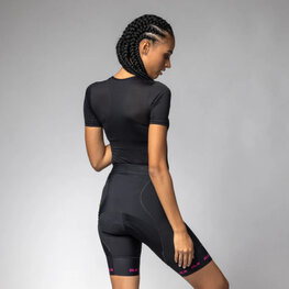 ALÉ kratke hlače bez tregera - STRADA 2.0 PR-E - crna/ružičasta