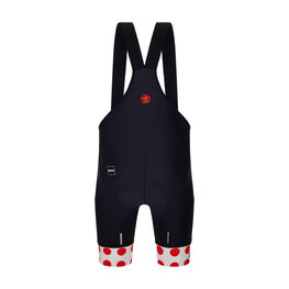 SANTINI kratke hlače s tregerima - TOUR DE FRANCE - BIB SHORTS - crna