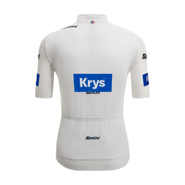 SANTINI dres kratkih rukava - TOUR DE FRANCE - WHITE JERSEY - bijela