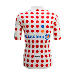 SANTINI dres kratkih rukava - TOUR DE FRANCE - POLKA DOT JERSEY - višebojna