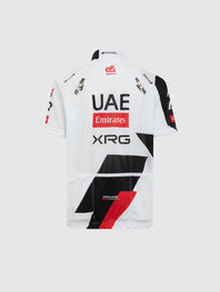 PISSEI dres kratkih rukava - UAE TEAM EMIRATES - XRG 2026 REPLICA JUNIOR - bijela/crna/crvena