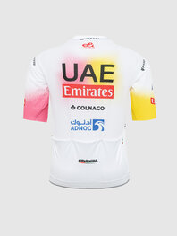 PISSEI dres kratkih rukava - UAE TEAM EMIRATES REPLICA - GIRO + TOUR 24 - bijela/ružičasta/žuta