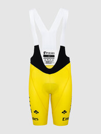 PISSEI kratke hlače s tregerima - UAE TEAM EMIRATES 2024 REPLICA SANREMO - TDF 24 - žuta