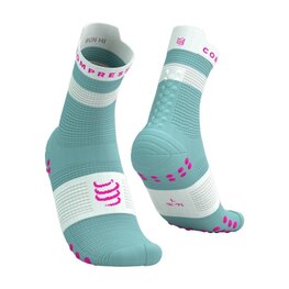 COMPRESSPORT čarape klasične - PRO RACING SOCKS V4.0 RUN - tirkizna