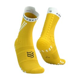 COMPRESSPORT čarape klasične - PRO RACING SOCKS V4.0 TRAIL - žuta