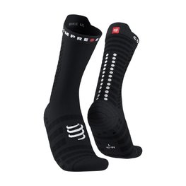 COMPRESSPORT čarape klasične - PRO RACING SOCKS V4.0 ULTRALIGHT BIKE - crna/bijela