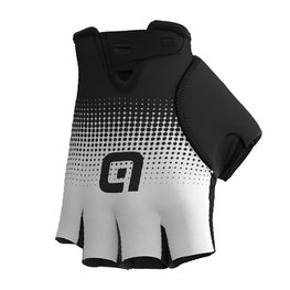 ALÉ rukavice s kratkim prstima - DOTS  - crna/bijela