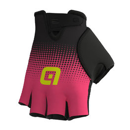 ALÉ rukavice s kratkim prstima - DOTS  - ružičasta/crna