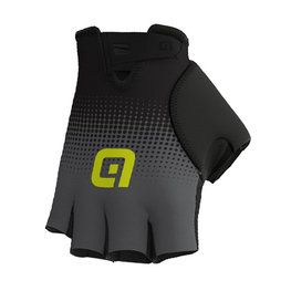 ALÉ rukavice s kratkim prstima - DOTS  - crna/siva