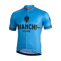 BIANCHI MILANO dres kratkih rukava - NEW PRIDE - svjetloplava/crna