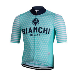 BIANCHI MILANO dres kratkih rukava - DAVOLI - bijela/svjetloplava