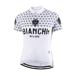 BIANCHI MILANO dres kratkih rukava - CROSIA LADY - bijela/siva