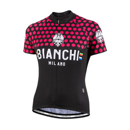 BIANCHI MILANO dres kratkih rukava - CROSIA LADY - ružičasta/crna