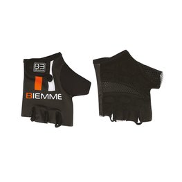 rukavice s kratkim prstima - STRAPS - crna/narančasta/bijela